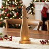 Orion medinė figura angelas 34 cm - natūralus mangos medis
