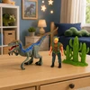 Lean Toys Rinkinys Dinosaur Hunter Figures Movabable Limbs Mesh Weapon Priedai
