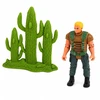 Lean Toys Rinkinys Dinosaur Hunter Figures Movabable Limbs Mesh Weapon Priedai