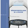 Homcom SPORTNOW 102 cm fitneso batutas, sulankstomas mini batutas su 4 lygių reguliuojama rankena, LCD monitoriumi, fitneso rebounder suaugusiems, vaikams, iki 100 kg