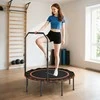 SPORTNOW Fitneso batutas su reguliuojamu ranktūriu, sportinis batutas vidaus ir lauko sąlygoms, Plienas, Plastikas, Oranžinė