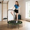 SPORTNOW Fitneso batutas su reguliuojamu ranktūriu, sportinis batutas vidaus ir lauko sąlygoms, plienas, plastikas, žalias