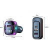 FM Bluetooth siųstuvas automobiliui su 3 USB ir C tipo adapteriu