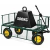 Lean Foldable Garden Transport Cart Steel Trailer 200 kg