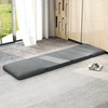 Fotelis HOMCOM 3-in-1 sulankstoma grindų sofa, aksominė išvaizda, paminkštinta sofa-lova, iki 240 kg apkrova, miegamajam, svetainei, tamsiai pilka