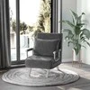 Fotelis HOMCOM Sofa lova su porankiu 65x69x80cm 3-in-1 sofa lova, svečių lova, sulankstomas čiužinys, šezlongas, dirbtinė oda, pilka