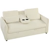 Fotelis Sofa-lova smėlio/juoda