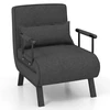 Fotelis Sofa-lova tamsiai pilka
