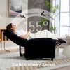 Fotelis su gulėjimo funkcija Juodas