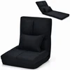 Fotelis Sulankstoma sofa-lova juoda