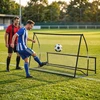 Futbolo atmušimo tinklas, dvipusis, juodas, 200 × 94 × 122/52 cm