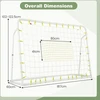 Futbolo vartai 187 x 60 x 102–122,5 cm