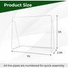 Futbolo vartai 213.4 x 152.4 x 76.2 cm
