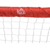 HOMCOM futbolo vartų rinkinys, 2 mini vartai, sulankstomi, plienas (Q195) ir tetrolonas, raudoni, 90x36x60 cm