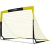 Futbolo vartai „Pop-up“, sulankstomi, juodi ir geltoni, 150 × 110 × 110 cm