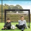 Songmics Futbolo vartai vaikams juodi SZQ122B02