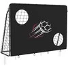Songmics Futbolo vartai vaikams juodos spalvos