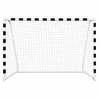 Lean Sport Futbolo vartų tinklas sustiprintas, juodas, 300 x 200 x 120 cm