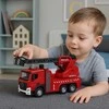 Lean Toys Gaisrinės mašina su strėle ir vandens purkštuvu