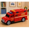 Lean Toys Gelbėjimo automobilis su šviesos ir garso efektais, raudonas, 15,5 × 7 × 5 cm