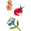 Lean Toys Gėlių Kompozicijos konstruktorius su Boružėlėmis Kupole, 596 vnt.