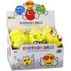 Lean Toys Linksmas geltonas kamuoliukas su emocijomis, 10 cm