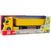 Lean Toys Geltonas transportavimo sunkvežimis su priekaba 58x10x16 cm
