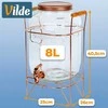 Gėrimų indas su kraneliu ir stovu 8 l