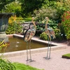 Gervės statulos 18 x 35 x 86 cm ir 19 x 30 x 85 cm, 2 vnt.