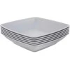 Gilių plastikinių pietų lėkščių rinkinys 17,5 cm, 6 vnt