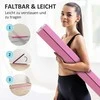 SPORTNOW 236 cm sulankstomas balanso buomas, nešiojamas gimnastikos buomas, neslystantis, iki 80 kg, vaikams nuo 3 metų, vidaus ir lauko naudojimui, šviesiai raudona