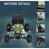 HOMCOM vaikiškas kartingas, pedalinis automobilis su rankiniu stabdžiu, nuo 3 metų, žalias, 99x65x56 cm