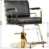 Activeshop Kirpyklos kėdė GABBIANO HAIRDRESSING CHAIR PRATO GOLD Juodas