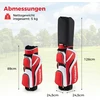Golfų lazdų rinkinys raudonas