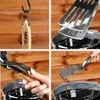 BBQ Grilio Įrankis 2w1: Plaktukas ir Žnyplės, Nerūdijantis Plienas, 40 cm