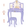 Grožio stalo rinkinys violetinis 6 vnt.