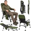 Springos Gultas su 5 padėčių reguliuojamu atlošu ir reguliuojamomis kojelėmis, tamsiai žalias / juodas, 110 cm