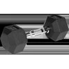 Gumuoti ketaus hanteliai HEX 2x5kg, REBEL ACTIVE