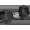Gumuoti ketaus hanteliai HEX 2x15 kg REBEL ACTIVE