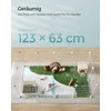 Songmics Pasidaryk pats metalinis aptvaras mažiems gyvūnams 123 x 63 x 41 cm, baltas