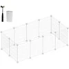 Songmics Pasidaryk pats metalinis aptvaras mažiems gyvūnams 123 x 63 x 41 cm, baltas