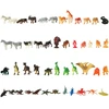 Ikonka Figūrėlės jūros gyvūnai laukiniai dinozaurai rinkinys mišinys 48vnt.