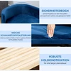 Gyvūnų sofa su trijų pusių atlošais, mėlyna, 86 × 55 × 33 cm