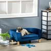 Gyvūnų sofa su trijų pusių atlošais, mėlyna, 86 × 55 × 33 cm