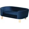Gyvūnų sofa su trijų pusių atlošais, mėlyna, 86 × 55 × 33 cm