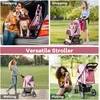 Gyvūnų vežimėlis rožinis