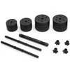 Springos Hanteliai 2 x 15 kg juodi