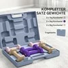 SPORTNOW hantelių rinkinys, 6 hantelių komplektas su svoriais, plieno trumpų hantelių rinkinys, 1kg, 2kg, 3kg
