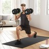 HOMCOM Hantelių rinkinys 25KG Hantelių rinkinys su svoriais namams, biurui, sporto salei Plienas, dirbtinė oda Juoda Jėgos treniruotės