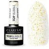 Activeshop Hibridinis nagų lakas Claresa Top Bubble Gold Matt, 5 ml